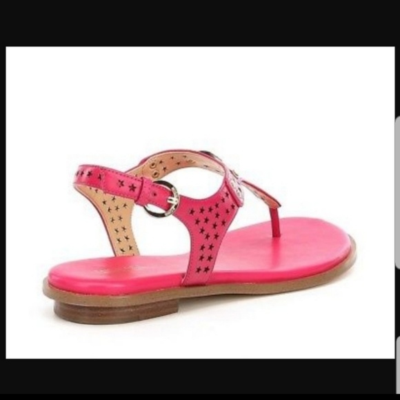 New Michael Kors Ultra Pink Lasercut Plate Thong - Picture 2 of 7